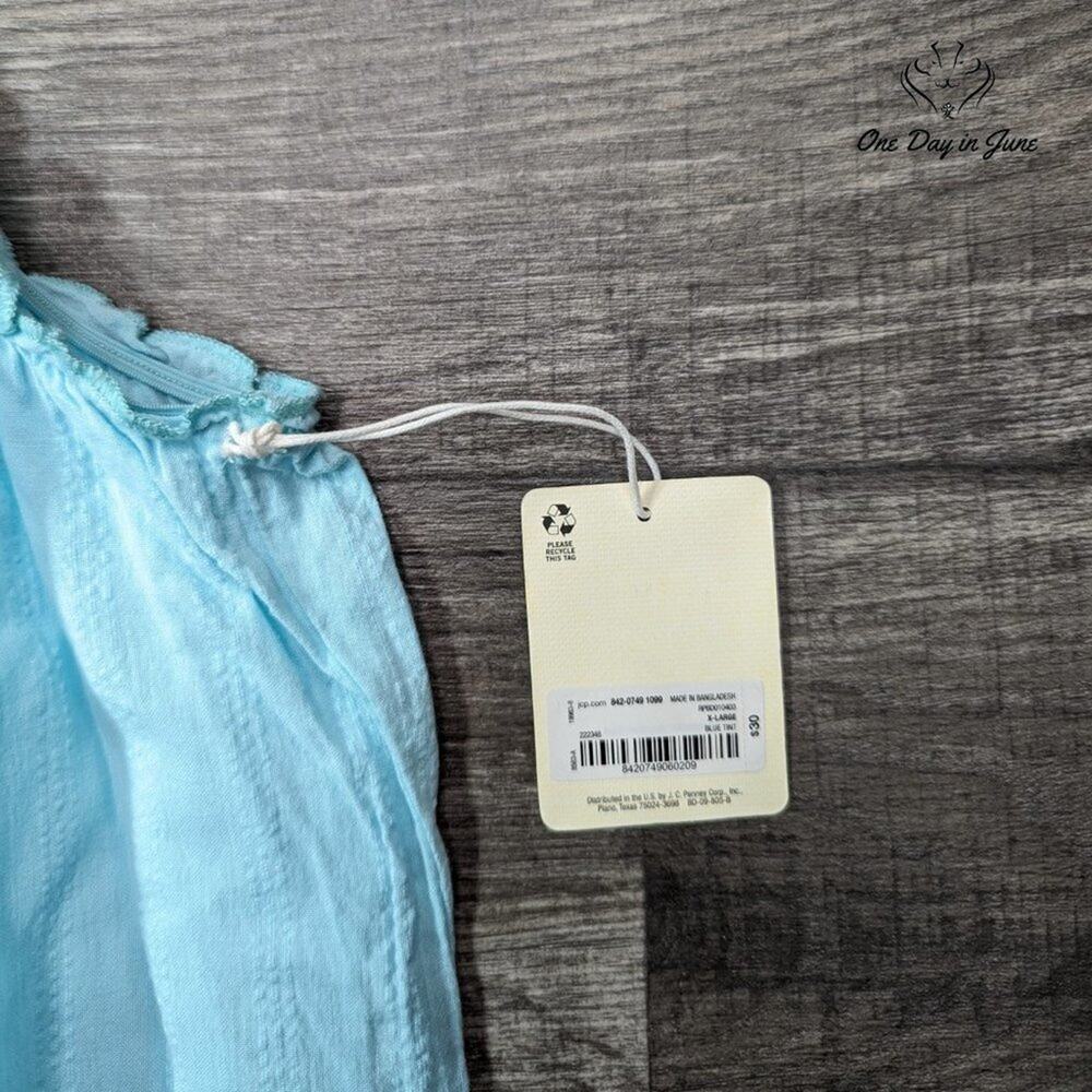 A.n.a Ruffle Edge Tank Top Size XL - Picture 2 of 5